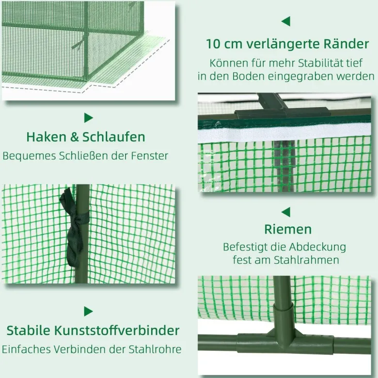 Outsunny Gewächshaus B/H/L: ca. 90x70x180 cm
