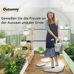 Outsunny Gewächshaus B/H/L: ca. 200x200x300 cm