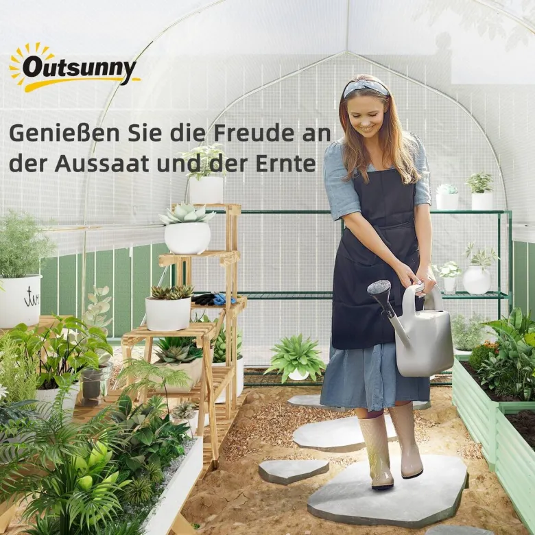 Outsunny Gewächshaus B/H/L: ca. 200x200x300 cm