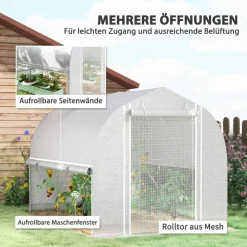 Outsunny Gewächshaus B/H/L: ca. 200x200x300 cm