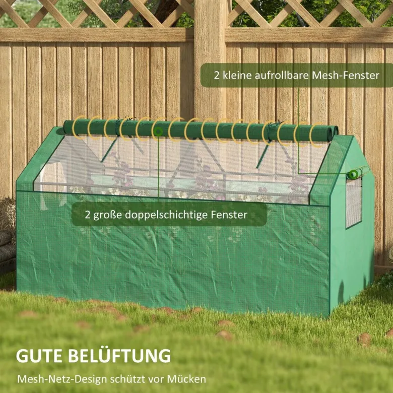 Outsunny Gewächshaus B/H/L: ca. 92x180x92 cm