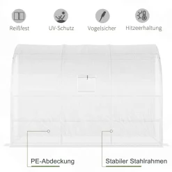 Outsunny Gewächshaus B/H/L: ca. 150x213x300 cm