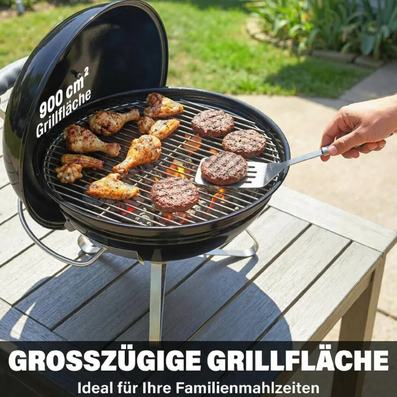 Outsunny Grill Edelstahl B/H/L: ca. 41x44x41 cm