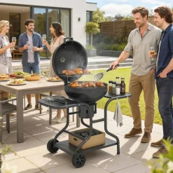 Outsunny Grill Metall B/H/L: ca. 63,5x106,5x129 cm