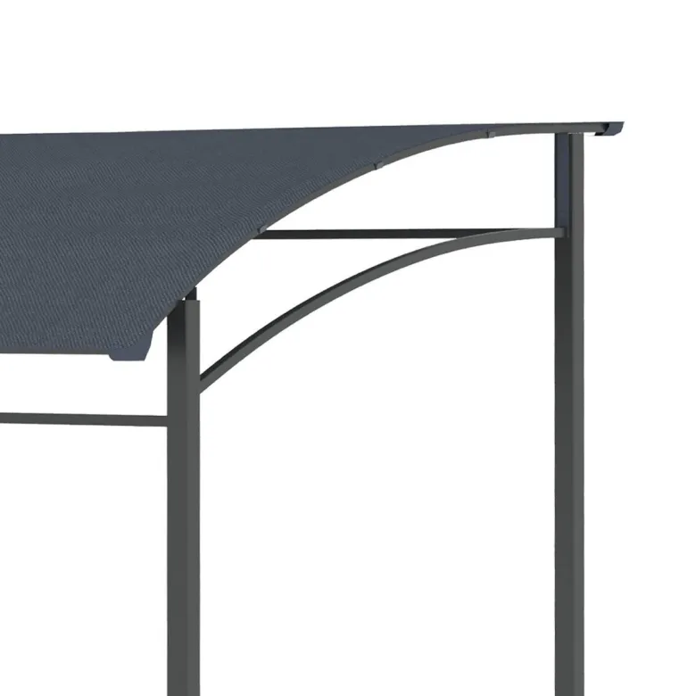 Outsunny Grillpavillon grau Polyester B/H/L: ca. 150x220x215 cm