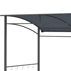 Outsunny Grillpavillon grau Polyester B/H/L: ca. 150x220x215 cm