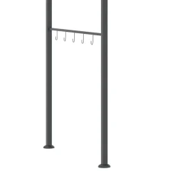 Outsunny Grillpavillon grau Polyester B/H/L: ca. 150x220x215 cm
