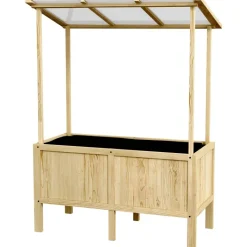 Outsunny Hochbeet natur Edelstahl B/H/L: ca. 60x110x152 cm