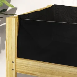 Outsunny Hochbeet natur Holz B/H/L: ca. 50x80x110 cm