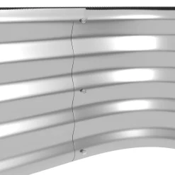 Outsunny Hochbeet silber Metall B/H/L: ca. 90x30x120 cm