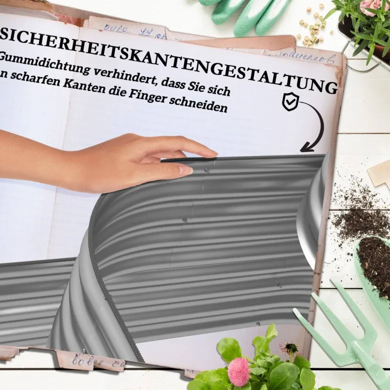 Outsunny Hochbeet silber Polypropylen B/H/L: ca. 109x158x82 cm
