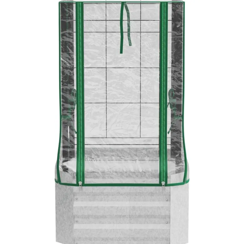Outsunny Hochbeet silber Stahl B/H/L: ca. 53x90x53 cm