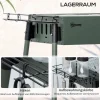 Outsunny Holzkohlegrill Stahl B/H/L: ca. 30x70x77 cm