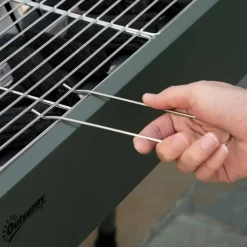 Outsunny Holzkohlegrill Stahl B/H/L: ca. 30x70x77 cm