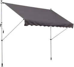 Outsunny Klemm-Markise grau B/H/L: ca. 300x280x150 cm