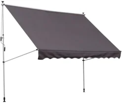 Outsunny Klemm-Markise grau B/H/L: ca. 300x280x150 cm