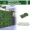 Outsunny Künstliche Hecke grün Kunststoff H/L: ca. 100x300 cm