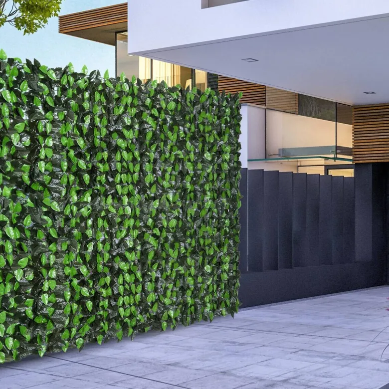 Outsunny Künstliche Hecke grün Kunststoff H/L: ca. 100x300 cm