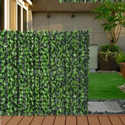 Outsunny Künstliche Hecke grün Kunststoff H/L: ca. 100x300 cm
