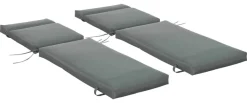 Outsunny Liegenauflage 2er Set dunkelgrau Schaumstoff B/H/L: ca. 55x8x196 cm