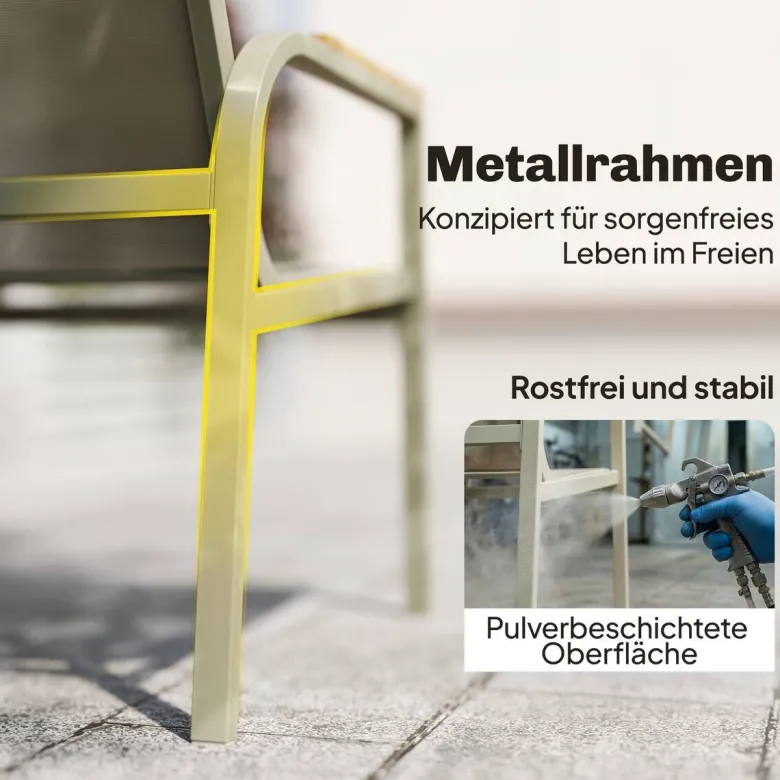 Outsunny Loungemöbel grün Textilene B/H/L: ca. 68x74x112,5 cm