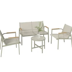 Outsunny Loungemöbel grün Textilene B/H/L: ca. 68x74x112,5 cm