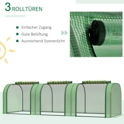 Outsunny Mini-Gewächshaus B/H/L: ca. 100x80x295 cm