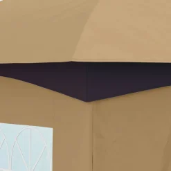 Outsunny Pavillon beige Polyester B/H/L: ca. 335x285x335 cm