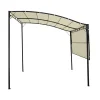 Outsunny Pavillon schwarz Stahl B/H/L: ca. 250x250x300 cm