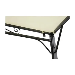 Outsunny Pavillon schwarz Stahl B/H/L: ca. 250x250x300 cm
