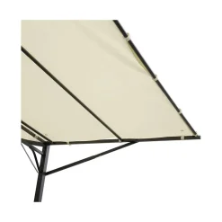 Outsunny Pavillon schwarz Stahl B/H/L: ca. 250x250x300 cm