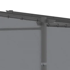 Outsunny Pergola mit Sonnendach grau Polyester B/H/L: ca. 295x230x297 cm