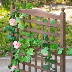 Outsunny Pflanzkasten braun Holz B/H/L: ca. 28x120x64 cm