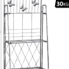 Outsunny Pflanzregal Silbergrau Metall B/H/L: ca. 25x96x44 cm