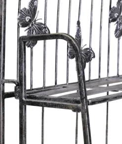 Outsunny Pflanzregal Silbergrau Metall B/H/L: ca. 25x96x44 cm