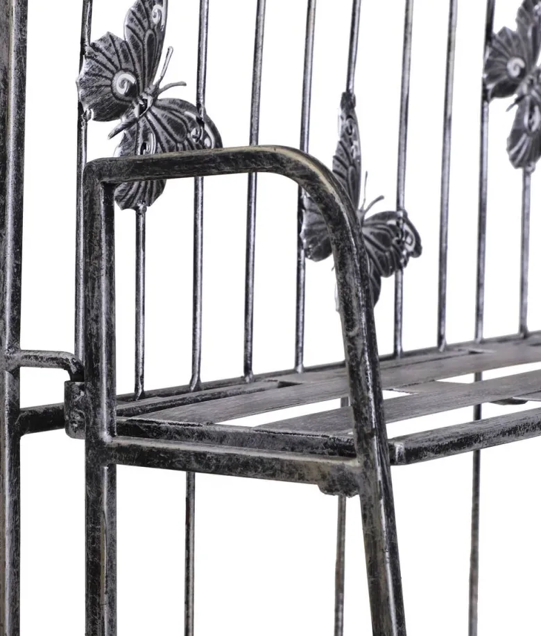 Outsunny Pflanzregal Silbergrau Metall B/H/L: ca. 25x96x44 cm