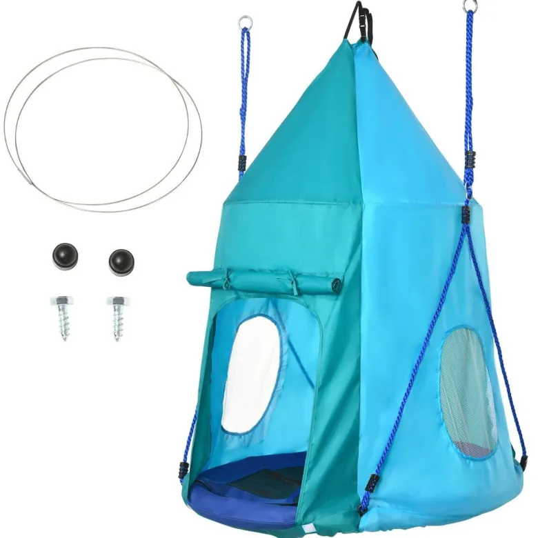 Outsunny Schaukel blau B/H/L: ca. 100x100x150 cm