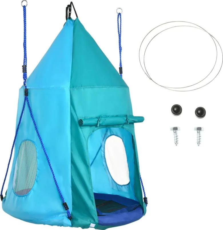 Outsunny Schaukel blau B/H/L: ca. 100x100x150 cm