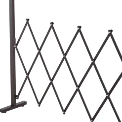 Outsunny Scherengitter dunkelbraun Aluminium B/H/L: ca. 31x103,5x300 cm