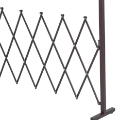 Outsunny Scherengitter dunkelbraun Aluminium B/H/L: ca. 31x103,5x300 cm