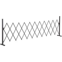 Outsunny Scherengitter dunkelbraun Aluminium B/H/L: ca. 31x103,5x300 cm
