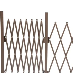 Outsunny Scherengitter dunkelbraun Aluminium B/H/L: ca. 31x103,5x405 cm
