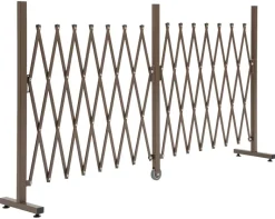 Outsunny Scherengitter dunkelbraun Aluminium B/H/L: ca. 31x103,5x405 cm