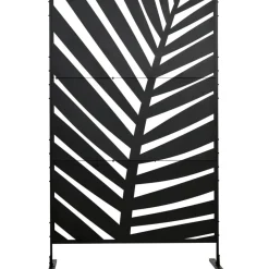 Outsunny Sichtschutz schwarz Stahl B/H/L: ca. 45x198x122 cm