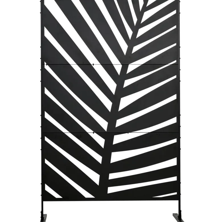 Outsunny Sichtschutz schwarz Stahl B/H/L: ca. 45x198x122 cm