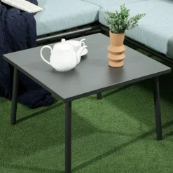 Outsunny Sitzgruppe blau Aluminium B/H/L: ca. 71x120x65 cm
