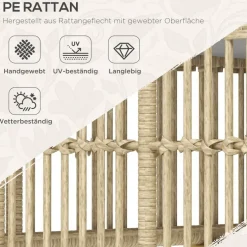 Outsunny Sitzgruppe grau Polyester B/H/L: ca. 73x73x73 cm