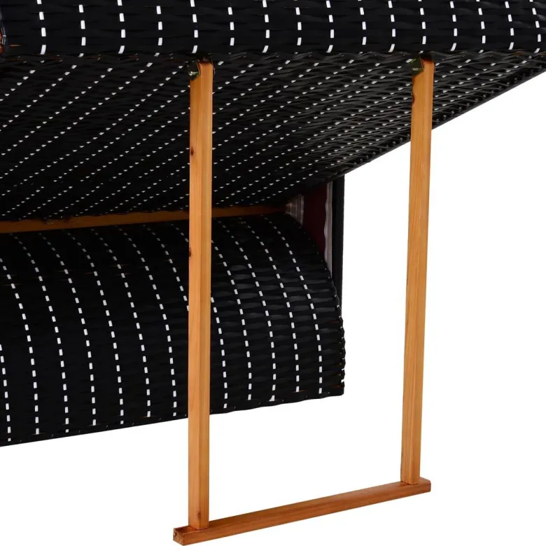 Outsunny Strandkorb braun Metall B/H/T: ca. 118x150x79 cm