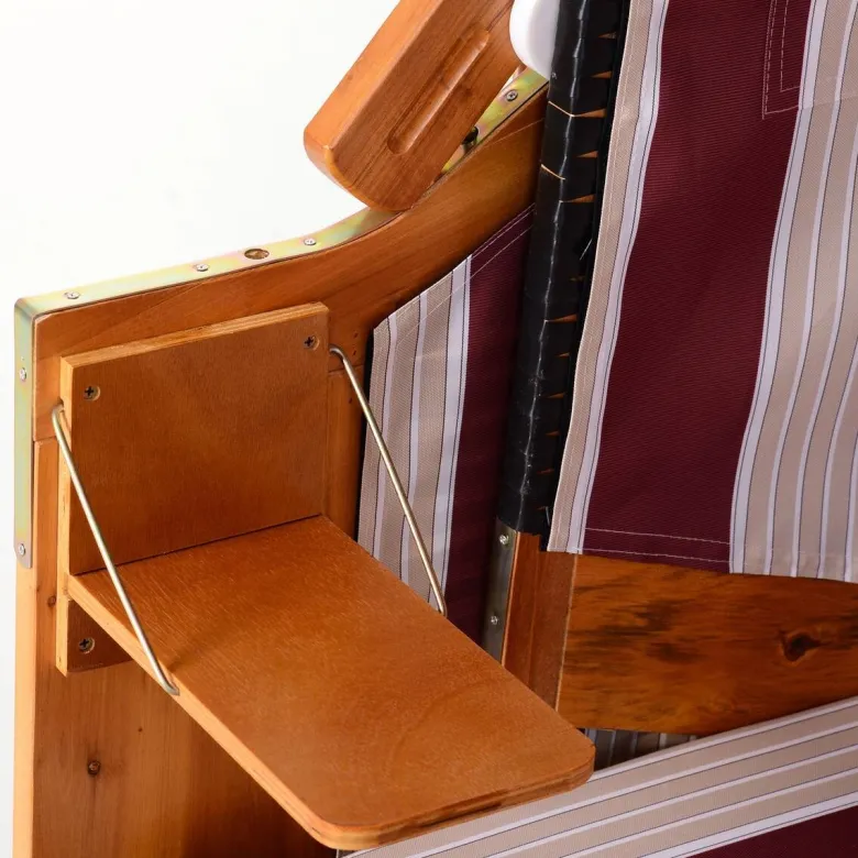 Outsunny Strandkorb braun Metall B/H/T: ca. 118x150x79 cm