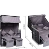Outsunny Strandkorb grau Metall B/H/T: ca. 118x150x79 cm
